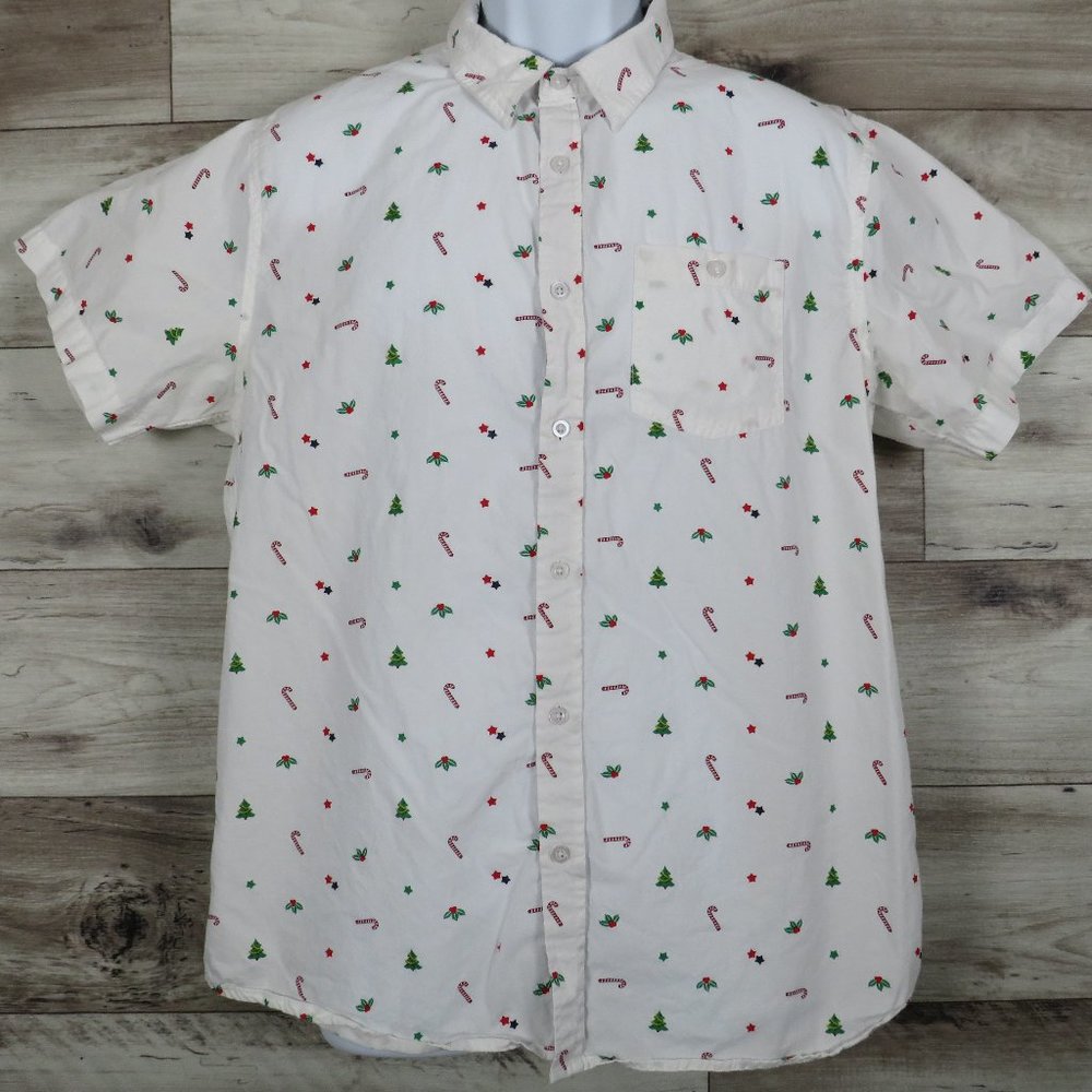 Eighty Eight* Men's Short Sleeve‎ Button Down Single Chest Pocket Shirt~ XL